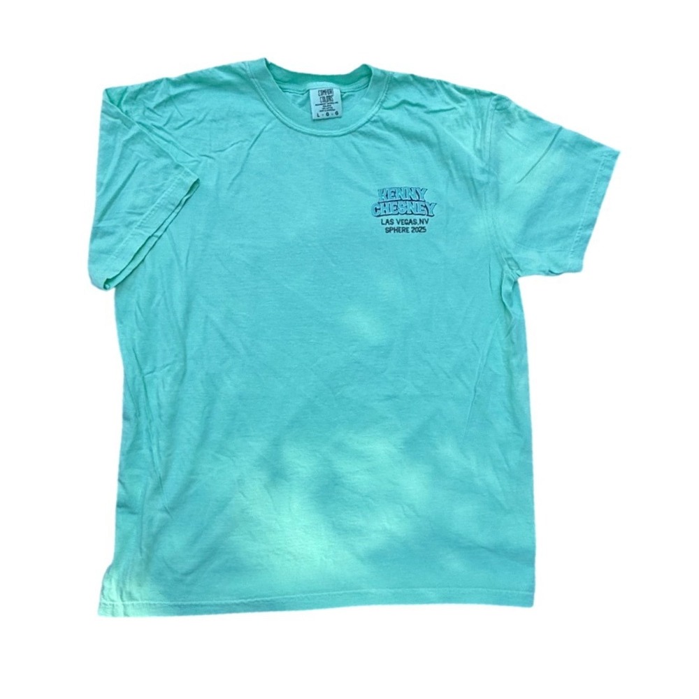 Kenny Chesney Las Vegas Sphere 2025 Shirt Comfort Colors Large No Shoes Nation
